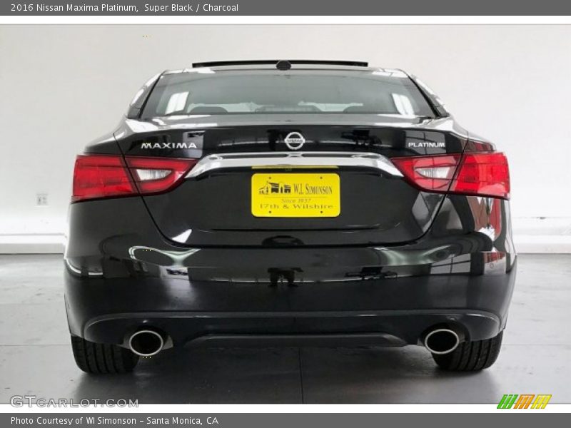 Super Black / Charcoal 2016 Nissan Maxima Platinum