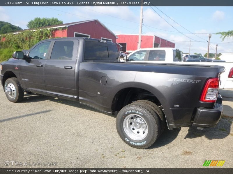 Granite Crystal Metallic / Black/Diesel Gray 2019 Ram 3500 Big Horn Crew Cab 4x4