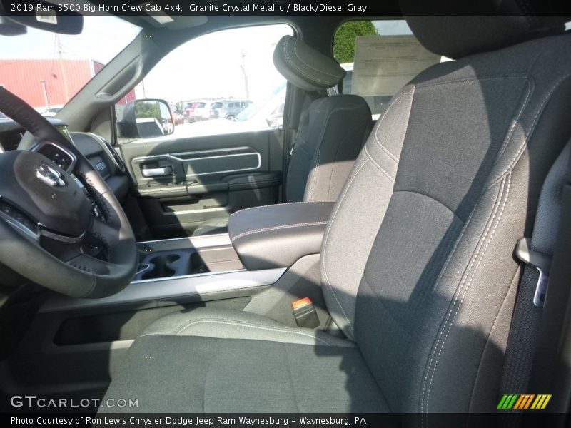 Granite Crystal Metallic / Black/Diesel Gray 2019 Ram 3500 Big Horn Crew Cab 4x4