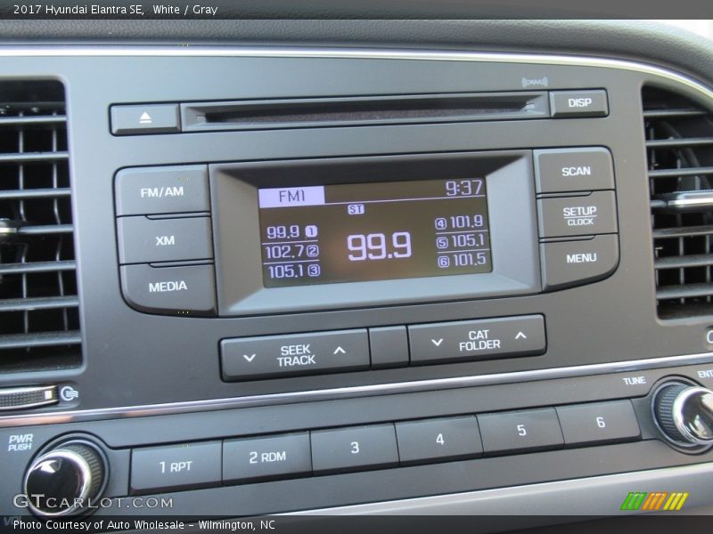 White / Gray 2017 Hyundai Elantra SE