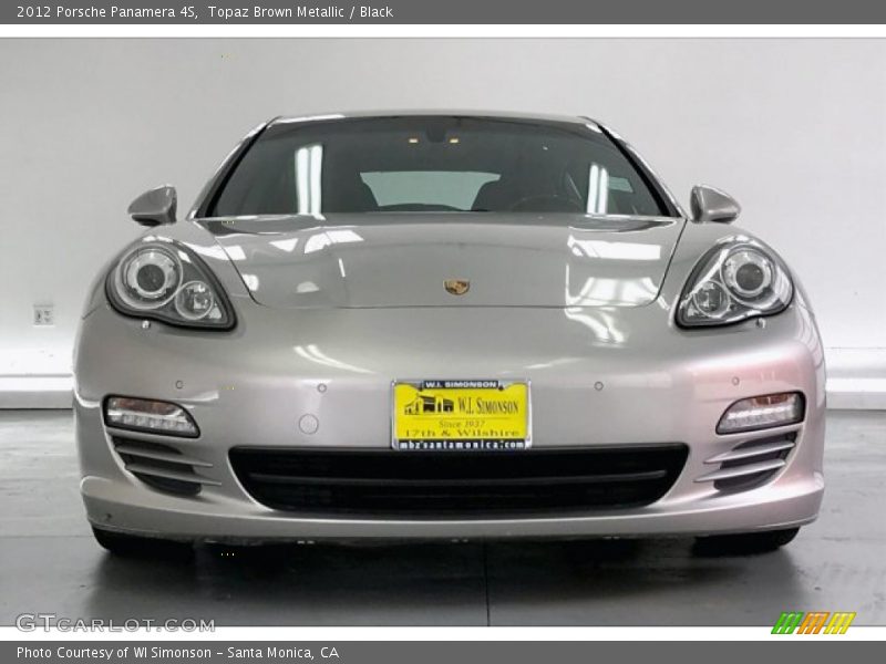 Topaz Brown Metallic / Black 2012 Porsche Panamera 4S