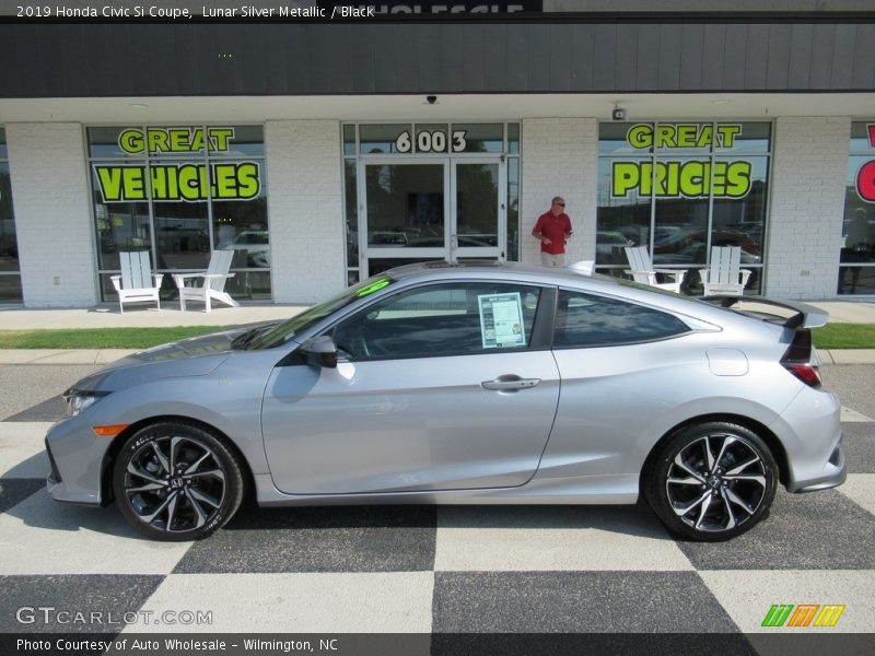 Lunar Silver Metallic / Black 2019 Honda Civic Si Coupe