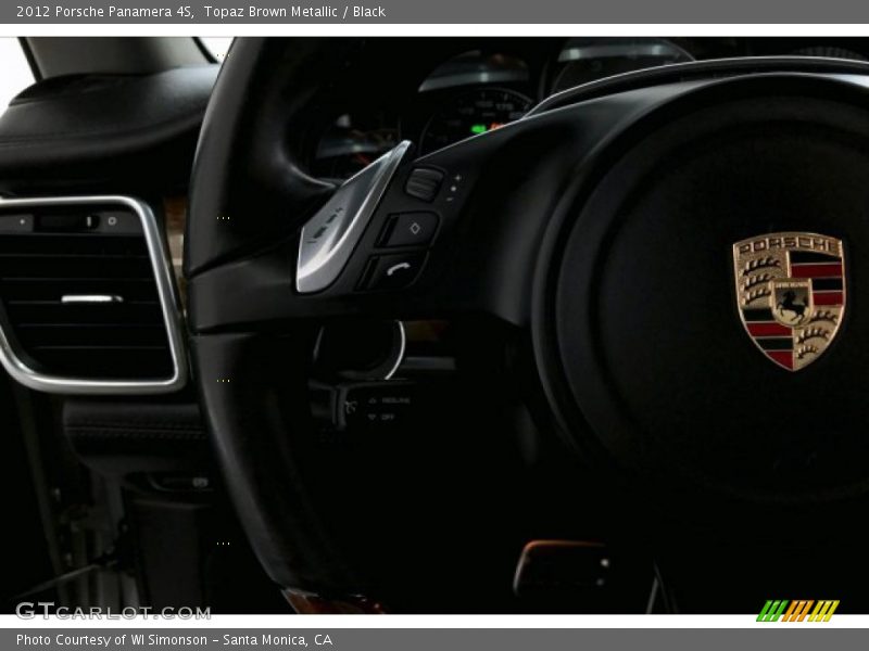 Topaz Brown Metallic / Black 2012 Porsche Panamera 4S