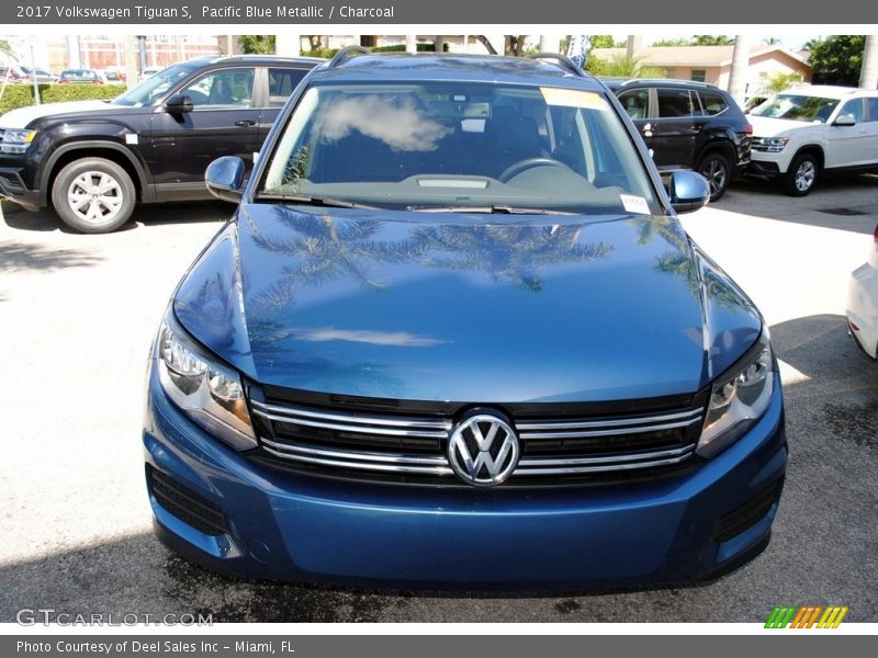 Pacific Blue Metallic / Charcoal 2017 Volkswagen Tiguan S