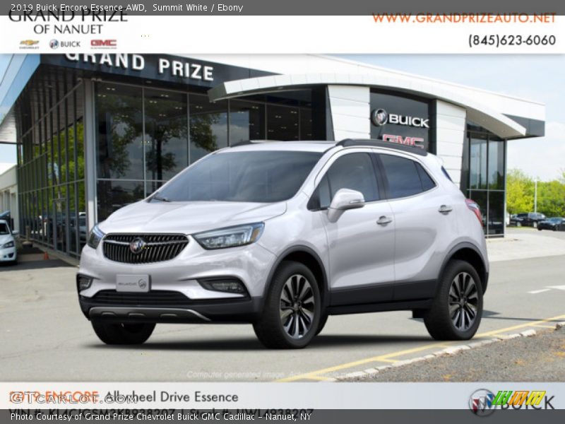 Summit White / Ebony 2019 Buick Encore Essence AWD