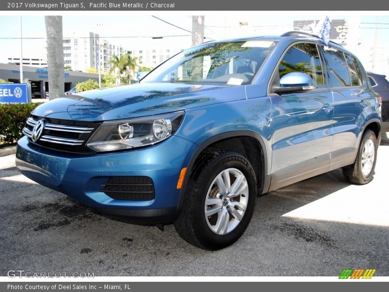 Pacific Blue Metallic / Charcoal 2017 Volkswagen Tiguan S