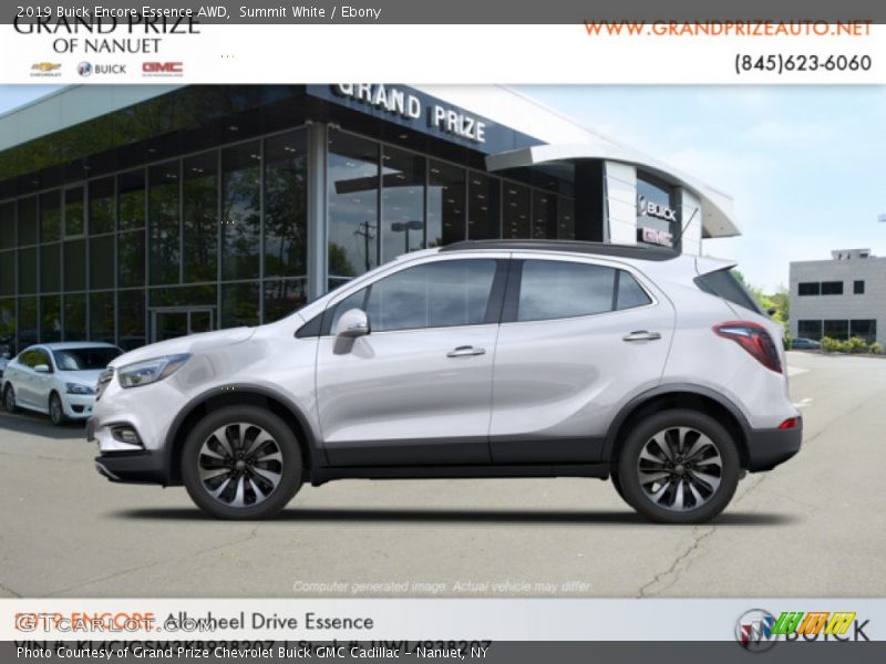 Summit White / Ebony 2019 Buick Encore Essence AWD