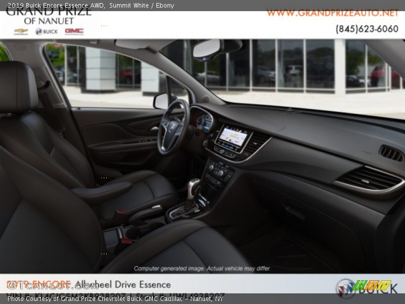 Summit White / Ebony 2019 Buick Encore Essence AWD