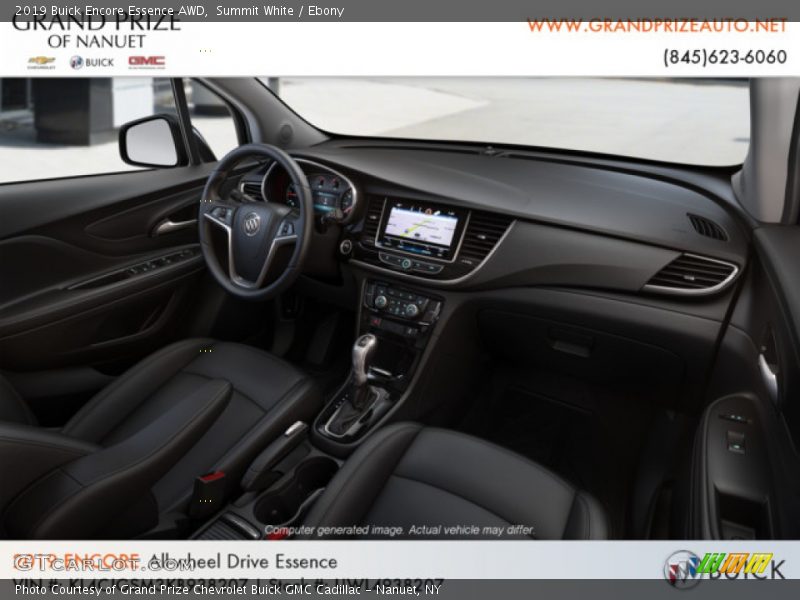 Summit White / Ebony 2019 Buick Encore Essence AWD
