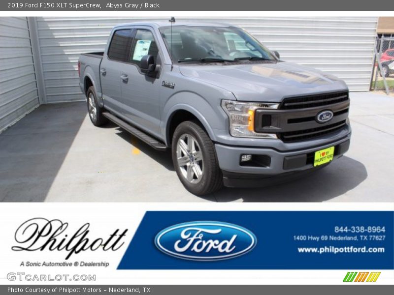 Abyss Gray / Black 2019 Ford F150 XLT SuperCrew