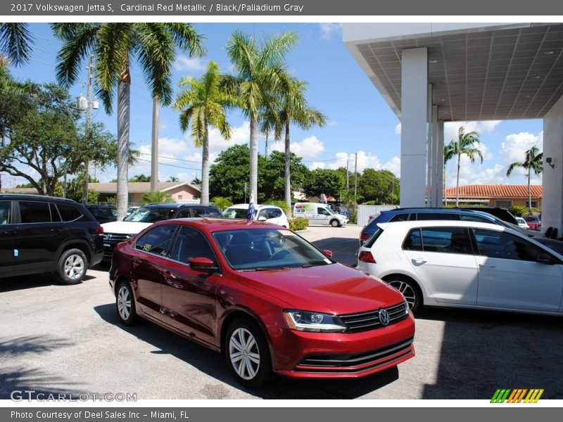 Cardinal Red Metallic / Black/Palladium Gray 2017 Volkswagen Jetta S