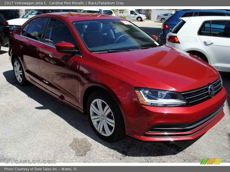 Cardinal Red Metallic / Black/Palladium Gray 2017 Volkswagen Jetta S