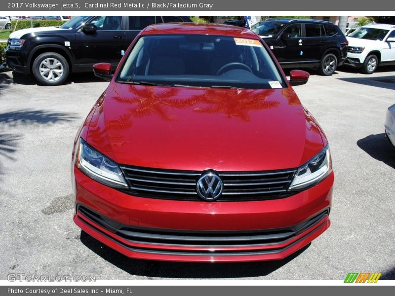 Cardinal Red Metallic / Black/Palladium Gray 2017 Volkswagen Jetta S