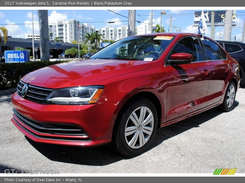 Cardinal Red Metallic / Black/Palladium Gray 2017 Volkswagen Jetta S