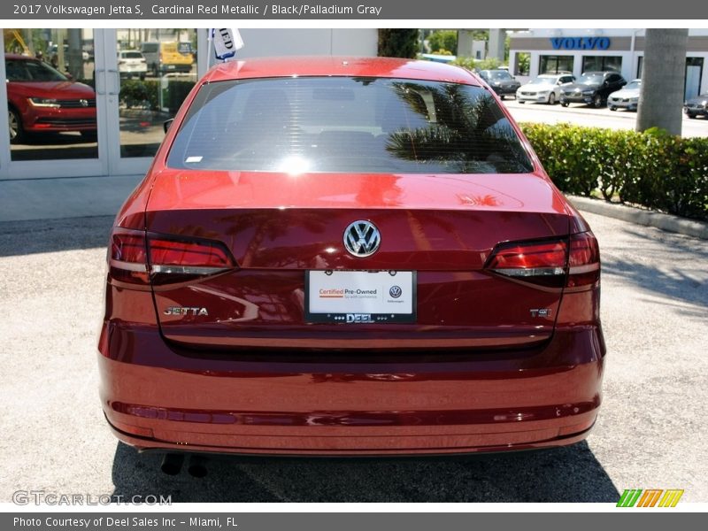 Cardinal Red Metallic / Black/Palladium Gray 2017 Volkswagen Jetta S