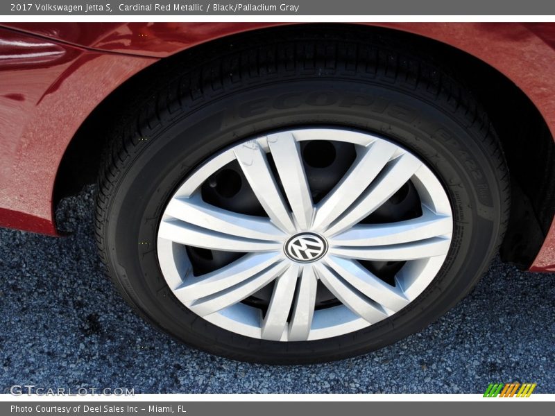 Cardinal Red Metallic / Black/Palladium Gray 2017 Volkswagen Jetta S