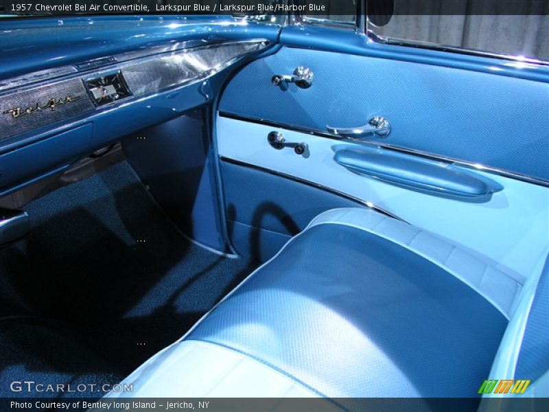 Larkspur Blue / Larkspur Blue/Harbor Blue 1957 Chevrolet Bel Air Convertible