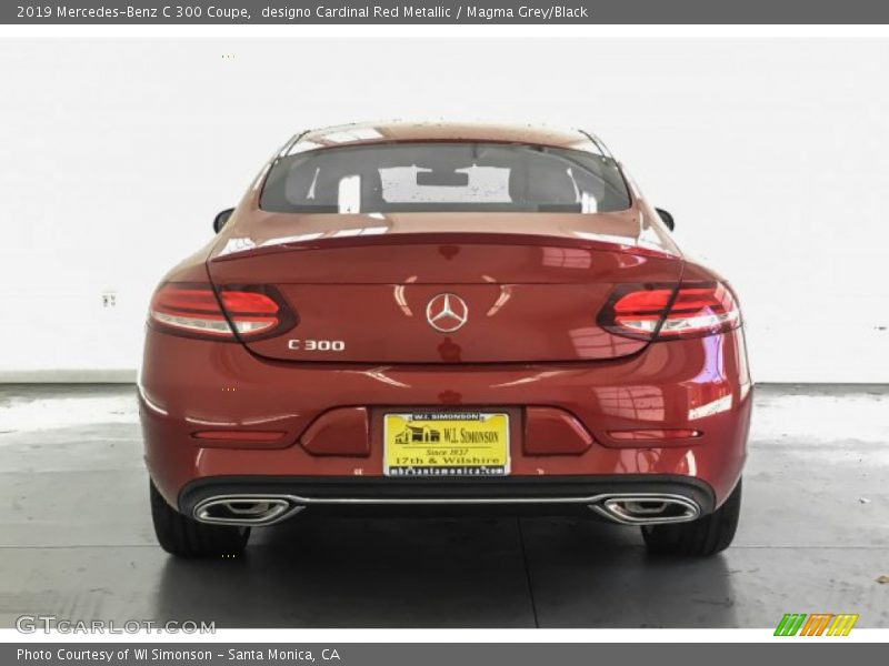 designo Cardinal Red Metallic / Magma Grey/Black 2019 Mercedes-Benz C 300 Coupe