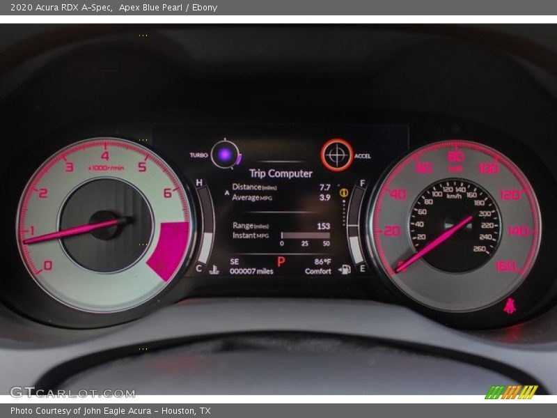 Apex Blue Pearl / Ebony 2020 Acura RDX A-Spec