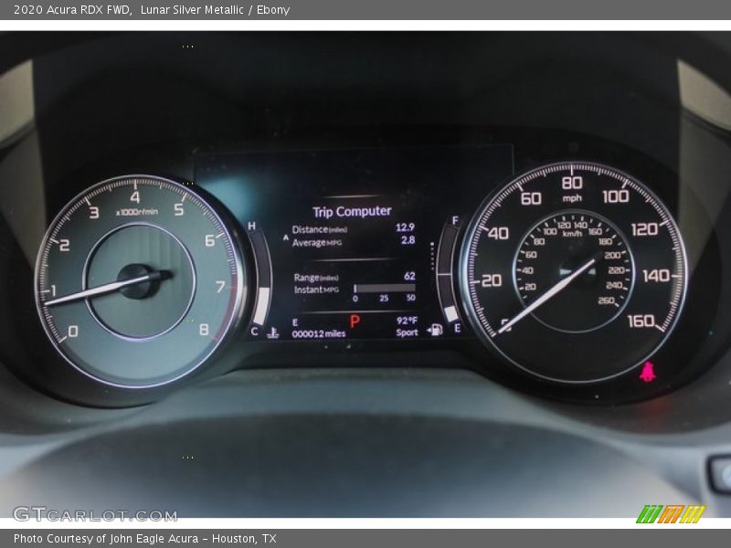Lunar Silver Metallic / Ebony 2020 Acura RDX FWD