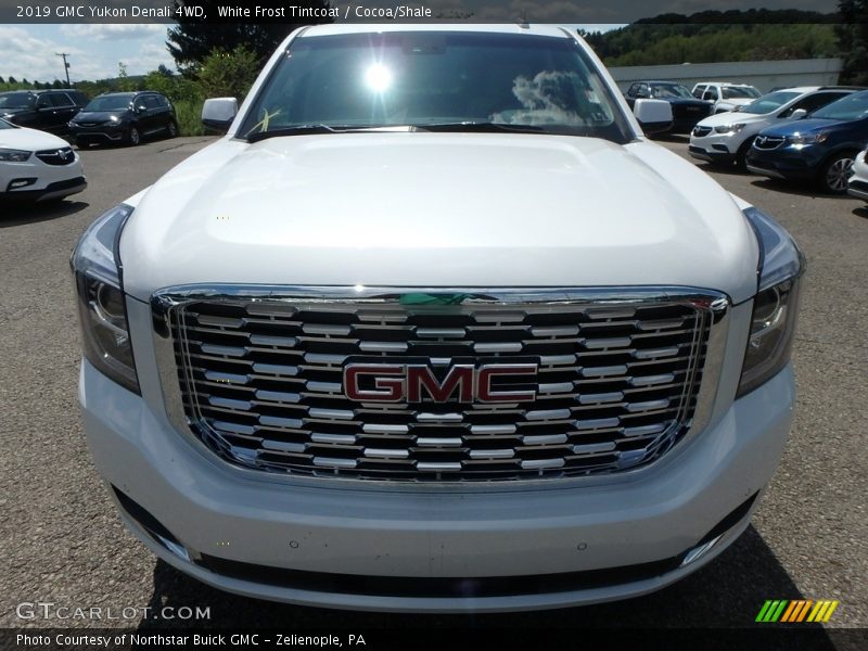 White Frost Tintcoat / Cocoa/Shale 2019 GMC Yukon Denali 4WD