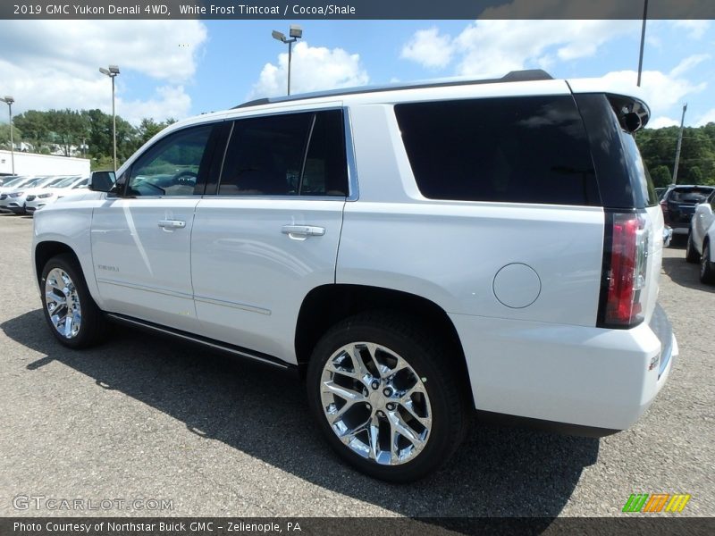 White Frost Tintcoat / Cocoa/Shale 2019 GMC Yukon Denali 4WD