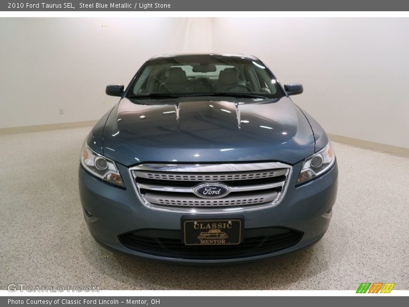 Steel Blue Metallic / Light Stone 2010 Ford Taurus SEL