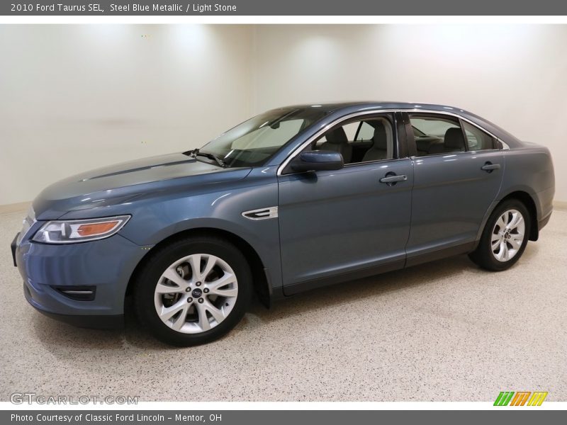 Steel Blue Metallic / Light Stone 2010 Ford Taurus SEL