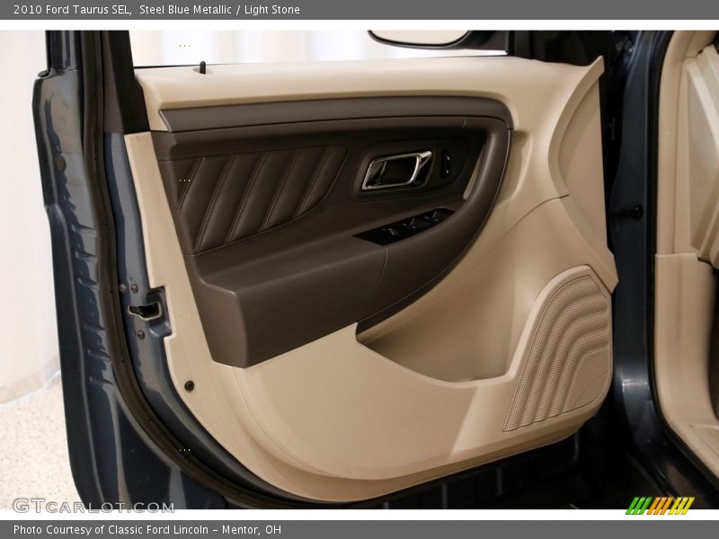 Steel Blue Metallic / Light Stone 2010 Ford Taurus SEL