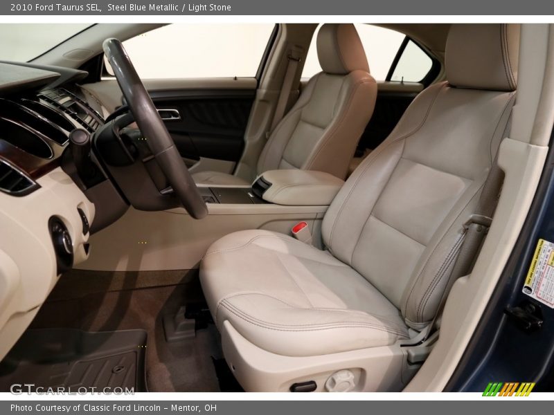 Steel Blue Metallic / Light Stone 2010 Ford Taurus SEL