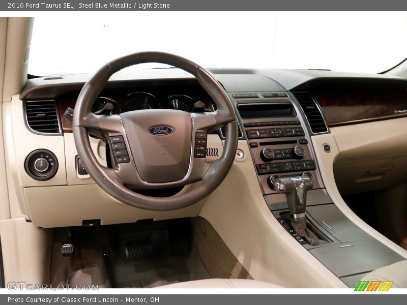 Steel Blue Metallic / Light Stone 2010 Ford Taurus SEL
