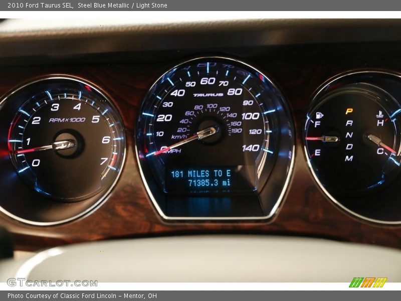 Steel Blue Metallic / Light Stone 2010 Ford Taurus SEL