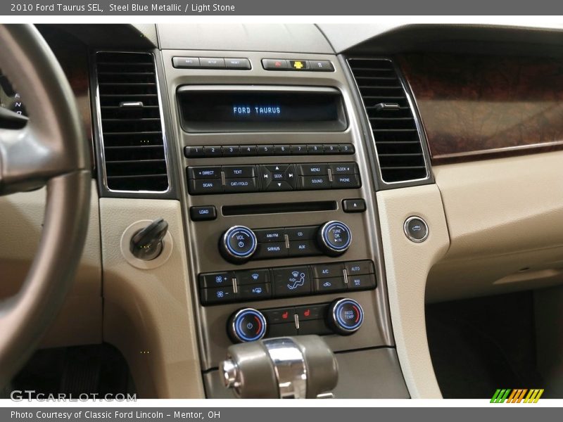 Steel Blue Metallic / Light Stone 2010 Ford Taurus SEL