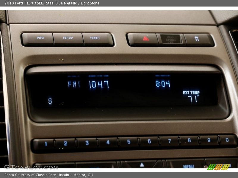 Steel Blue Metallic / Light Stone 2010 Ford Taurus SEL