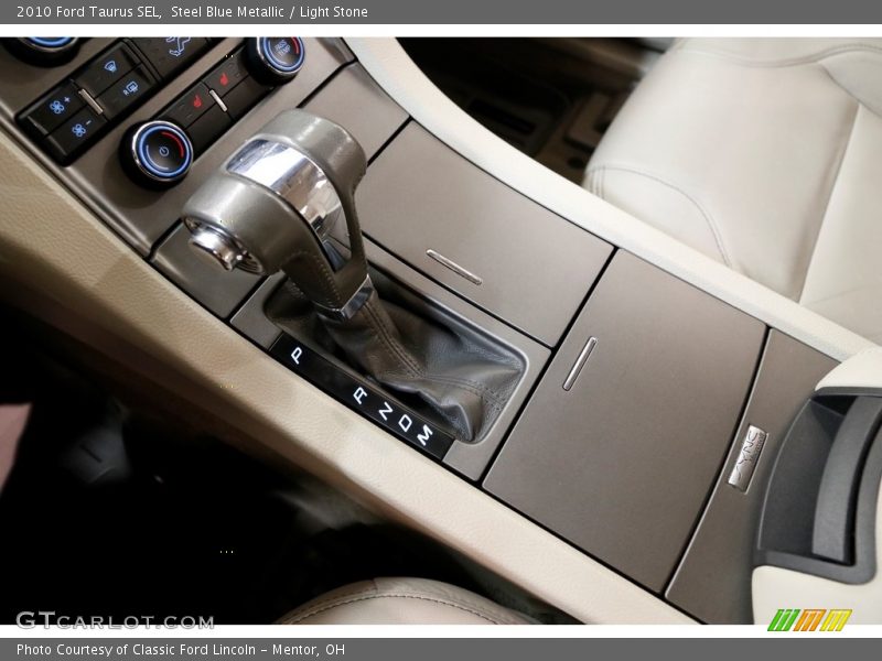 Steel Blue Metallic / Light Stone 2010 Ford Taurus SEL