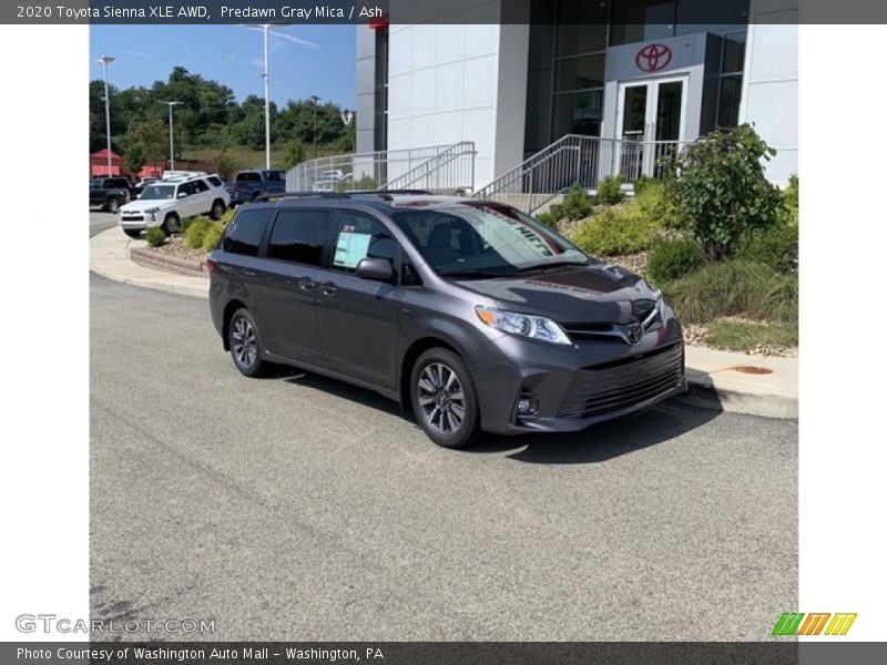 Predawn Gray Mica / Ash 2020 Toyota Sienna XLE AWD