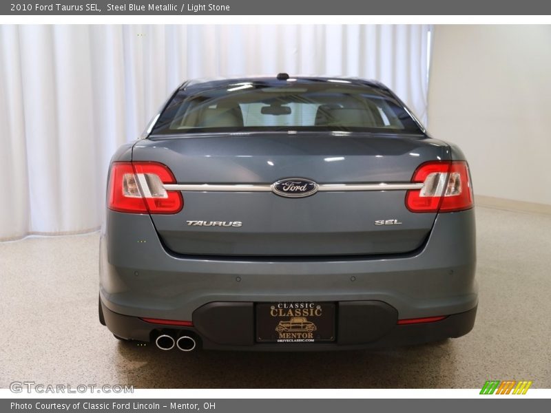Steel Blue Metallic / Light Stone 2010 Ford Taurus SEL