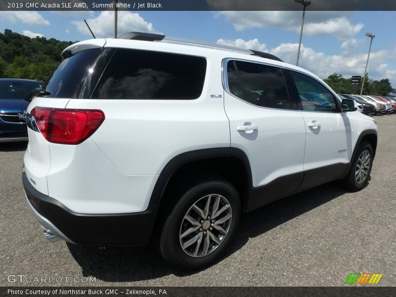 Summit White / Jet Black 2019 GMC Acadia SLE AWD