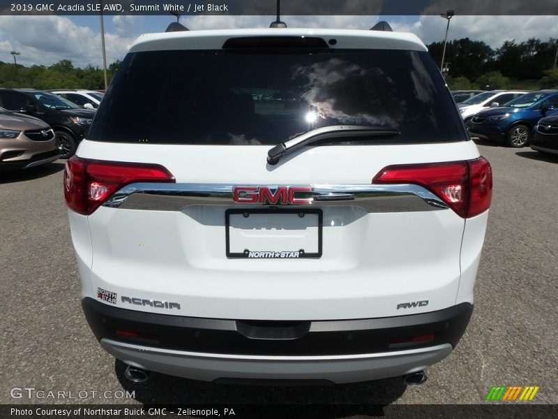 Summit White / Jet Black 2019 GMC Acadia SLE AWD