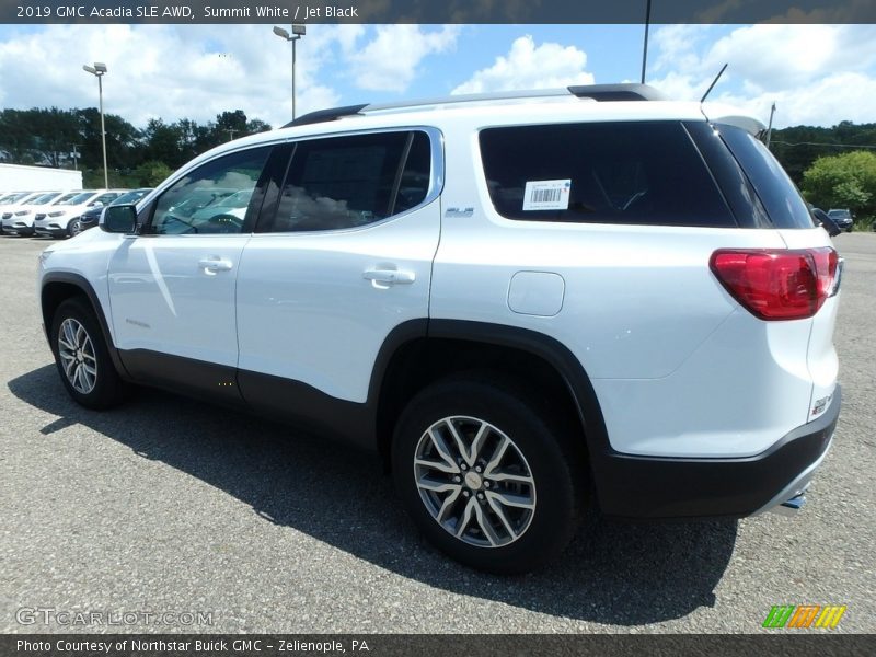 Summit White / Jet Black 2019 GMC Acadia SLE AWD