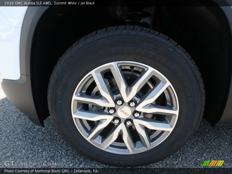 Summit White / Jet Black 2019 GMC Acadia SLE AWD