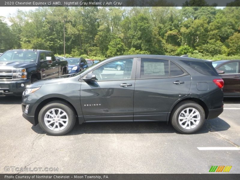 Nightfall Gray Metallic / Ash Gray 2020 Chevrolet Equinox LS AWD