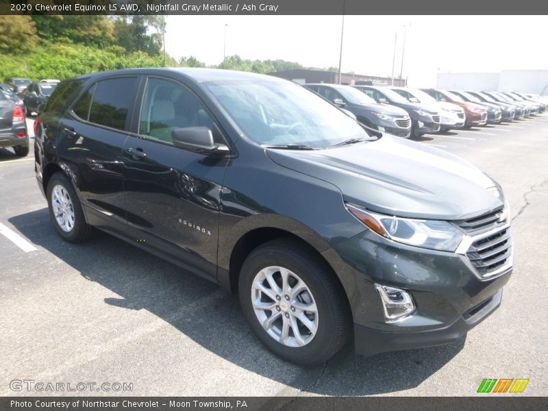 Nightfall Gray Metallic / Ash Gray 2020 Chevrolet Equinox LS AWD