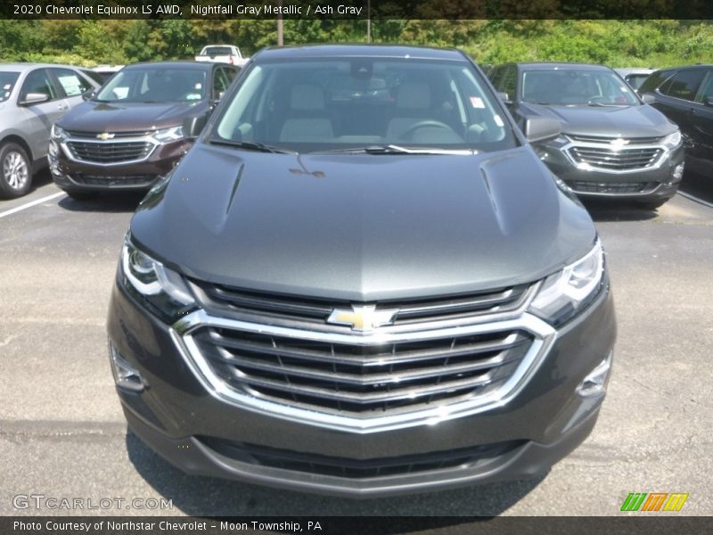 Nightfall Gray Metallic / Ash Gray 2020 Chevrolet Equinox LS AWD