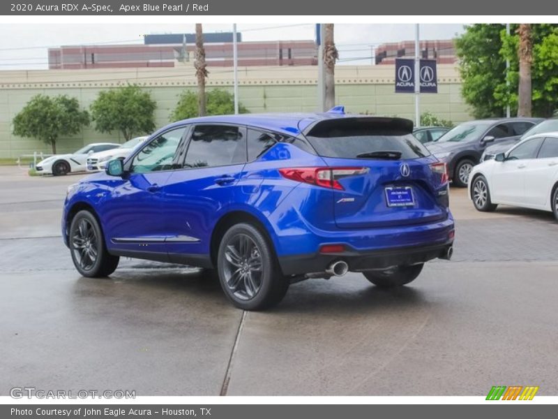 Apex Blue Pearl / Red 2020 Acura RDX A-Spec