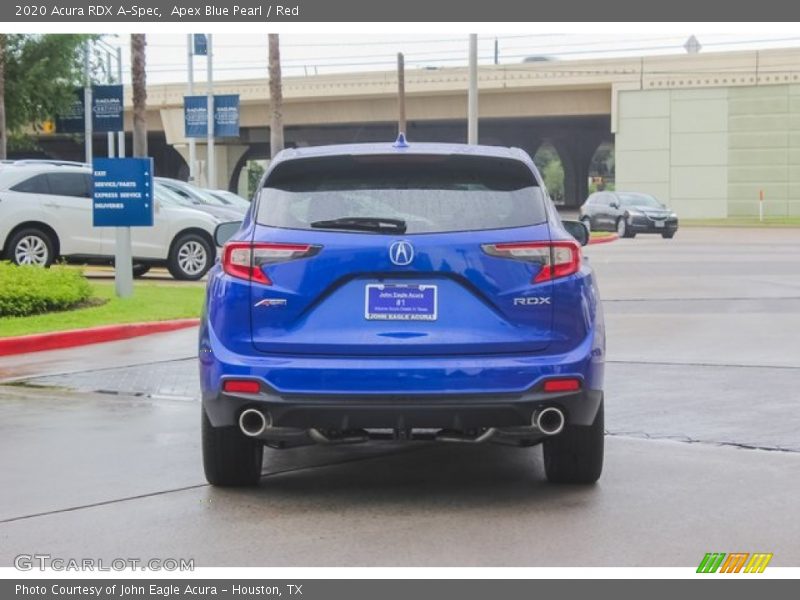 Apex Blue Pearl / Red 2020 Acura RDX A-Spec