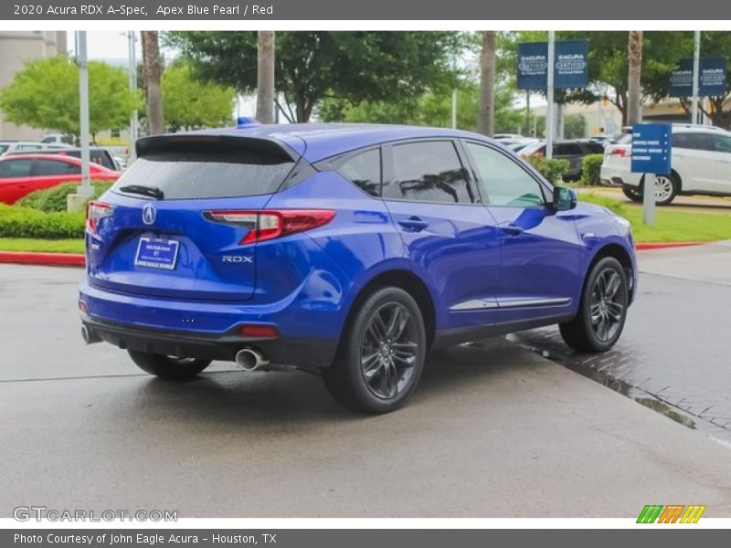 Apex Blue Pearl / Red 2020 Acura RDX A-Spec