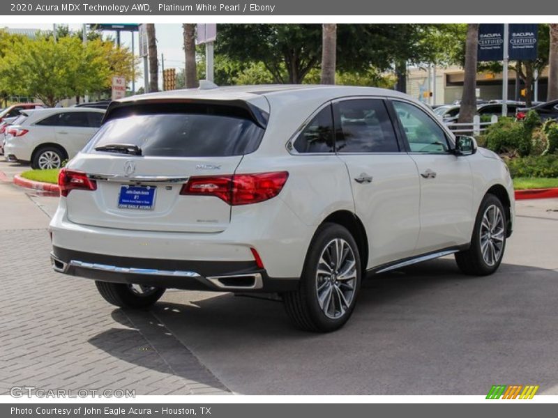 Platinum White Pearl / Ebony 2020 Acura MDX Technology AWD