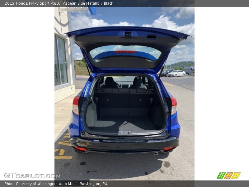 Aegean Blue Metallic / Black 2019 Honda HR-V Sport AWD