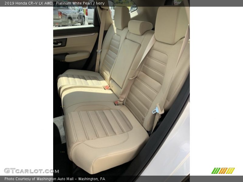 Platinum White Pearl / Ivory 2019 Honda CR-V LX AWD